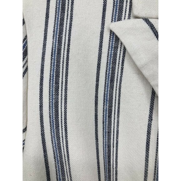 Ralph Lauren Blazer Jacket Size 12 Ivory Blue New - Picture 6 of 12